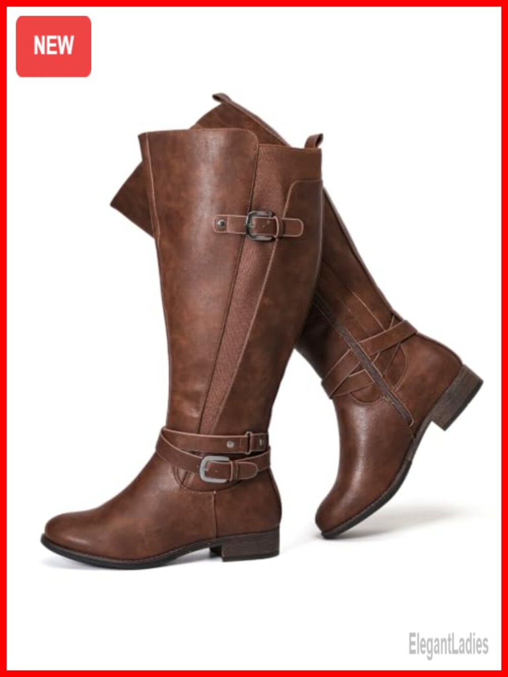 Extra Wide Calf Knee High Boots with Memory Foam Insole